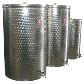 Stainless steel tank with FPN 300 L floating floating lid