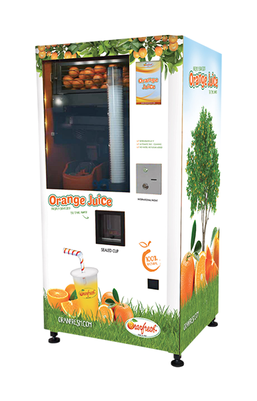 Storcator- dispenser de portocale in pahare cu folie izolatoare OR TakeAway