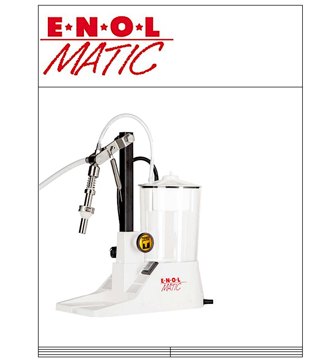 Dispozitiv de umplere Enolmatic Beer 1 cap