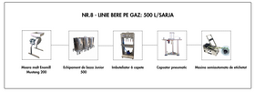 LINIE PRODUCTIE BERE NR.8 GAZ 500L/SARJA (15.125 Euro + TVA)