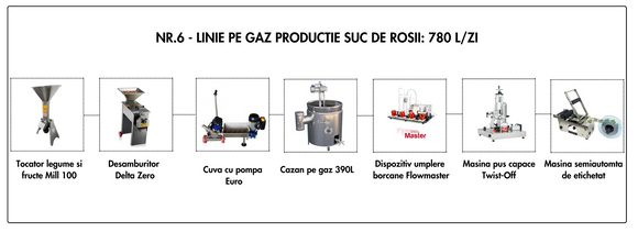 Linie Suc Rosii nr. 6 pe gaz 780L/zi (18.025 Euro + TVA)