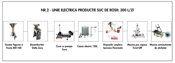 Linie Suc Rosii nr. 2 electrica 300L/zi (12.550 Euro + TVA)