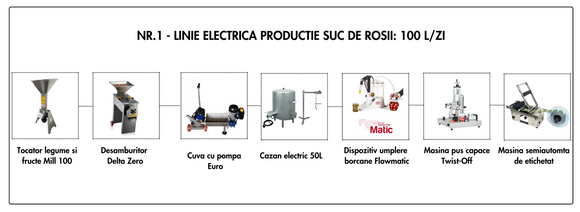 Linie Suc Rosii nr. 1 electrica 100L/zi (12.325 Euro + TVA)