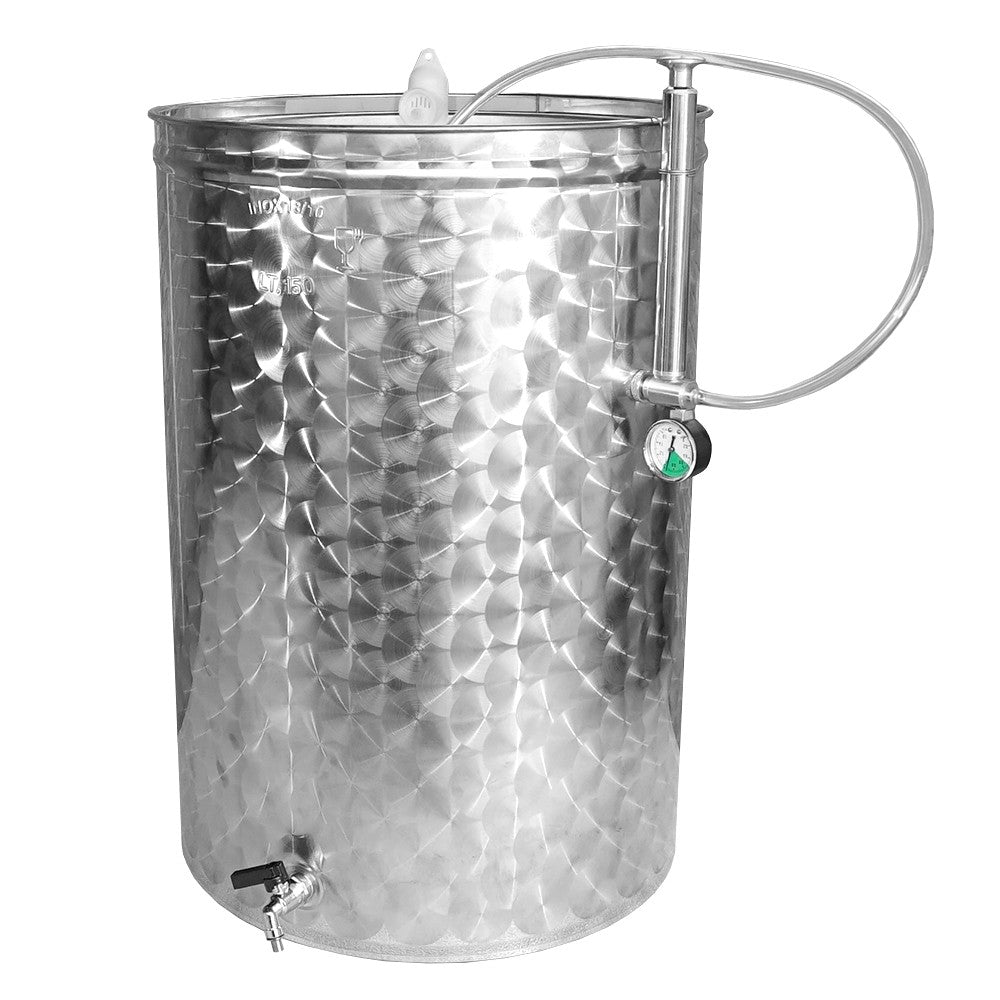 Cisterna stocare din inox - capac flotant eco fpn