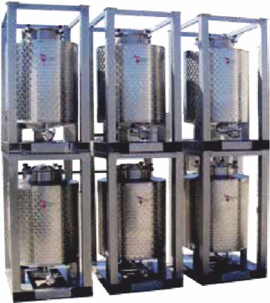 Cisterna stocare inox pentru stocare paletizata