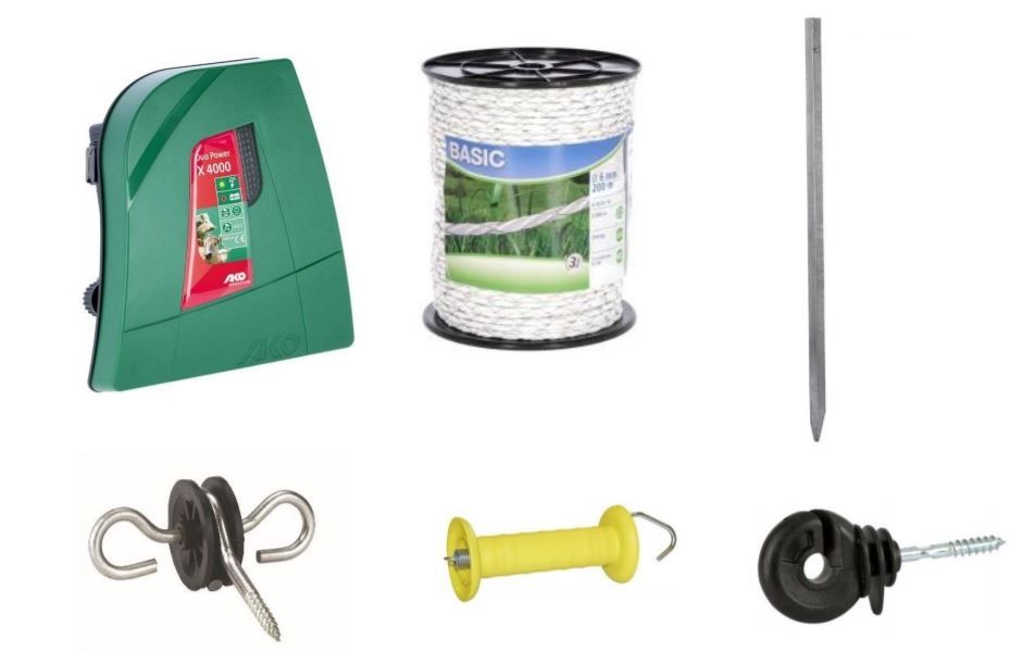 Set gard electric pentru animale mari